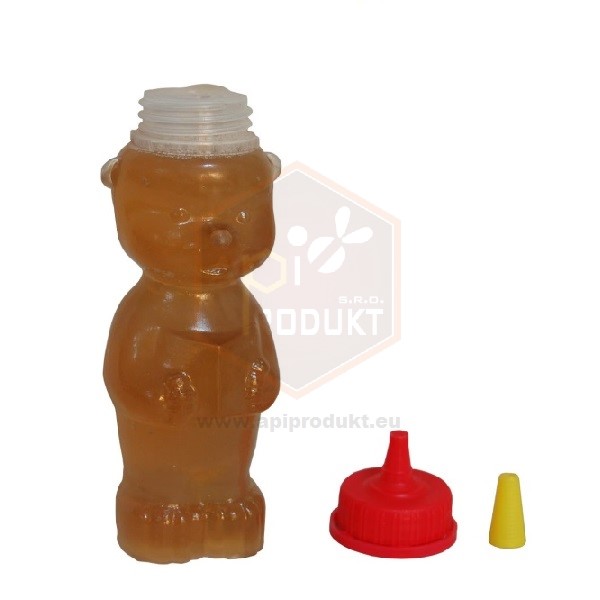 Macko so sosákom na 350g medu, plast – Obrázok 2